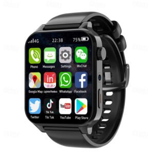 696 TK01 Smart Watch 1.99 inch 4G LTE Cellular Smartwatch Phone Bluetooth 4G Pedometer Call Reminder Sleep Tracker Compatible with Android iOS Men GPS