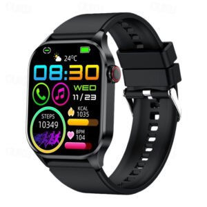 Smartwatch 2-Inch OLED Screen Bluetooth Call Voice Assistant Heart Rate And Blood Glucose Monitoring Waterproof Bluetooth Call Non-Invasive Blood Gluc